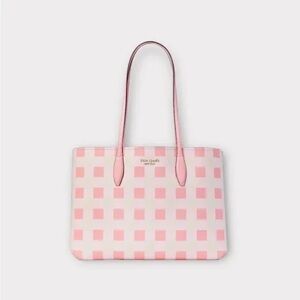Kate Spade Pink Gingham Tote